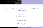 Automated Sensitivity Computations for MCMC Gibbs Vector Autoregressive Models in Macroeconomics Models