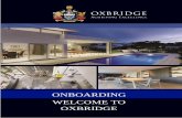 ONBOARDING WELCOME TO OXBRIDGE · etc. G Suite is a cloud computing, productivity and collaboration tools, software and products developed by Google. G Suite comprises Gmail, Hangouts,