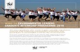 WWF-SA ENVIRONMENTAL LEADERS GRADUATE INTERNSHIP …awsassets.wwf.org.za/...internship_notice_final.pdf · £ An abridged CV (no more than 2 pages) 4. Submit your completed application,