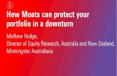 How Moats can protect your portfolio in a downturn€¦ · How Moats can protect your portfolio in a downturn. Mathew Hodge, Director of Equity Research, Australia and New Zealand,