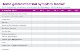 Home gastrointestinal symptom tracker...GI Symptom Tracker Day 1 Day 2 Day 3 Day 4 Day 5 Day 6 Day 7 Loose and/or large bowel movements Foul smelling bowel movements Constipation Diarrhea