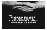 CanadianBiblicalCounselingCoalition ConferenceBooklet 2018€¦ · read through the booklet (about half an hour). Grab a coffee and let’s get started. 2. With pen and highlighter,