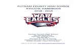 PUTNAM COUNTY HIGH SCHOOL ATHLETIC HANDBOOK 2018 - County High School. We believe athletics has a major