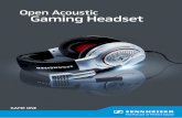 Open Acoustic Gaming Headset - Sennheiser€¦ · The Sennheiser GAME ONE open acoustic gaming headset features an extremely accurate and natural sound experience. ... best comfort