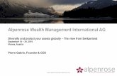 Alpenrose Wealth Management International AGbelgradewealthforum.com/.../uploads/2017/10/ALPENROSE-PRESEN… · Mr. Gabris holds a MBA degree from Columbia University (New York) and
