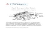 Deck Construction Guide - kincardine.ca · Deck Construction Guide Standard Residential Deck Details The information contained in this document is for reference only. It is intended