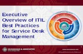 Executive Overview of ITIL Best Practices for Service Desk ... Overview of... · • Why Implement an ITIL-based Service Desk • Gartner Maturity Curve • IT Service Management