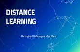 DISTANCE LEARNING - Barrington High School...September 17, 2019 - BoE presentation on eLearning & Distance Learning. September 18, 2019 - Post a notice of public hearing and publish