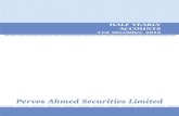31st December, 2016 - Pervez Ahmed Securities Ltd … · Half Year Ended December 31, 2016 PERVEZ AHMED SECURITIES LIMITED Condensed Interim Balance Sheet as at DECEMBER 31, 2016