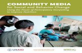 Community Media for Social and Behavior Change: Using the Power of Participatory Storytelling … · COMMUNITY MEDIA for Social and Behavior Change Using the Power of Participatory
