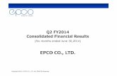 Q2 FY2014 Consolidated Financial Results...Consolidated Results For First Half Fiscal Year 2014 1 Consolidated Financial Results FY2013 1H result FY2014 1H forecast result Vs. forecast