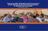 Internally Displaced Persons and Electoral Participation: A Brief … · 2020-01-06 · opportunity to vote and to be elected, without unreasonable restrictions and discrimination,