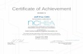 Certificate of Achievement - Wild Apricot...2016 NCHEA Annual Conference & Exhibition SPONSORED BY North Carolina Healthcare Engineers Association, Inc. This program has been approved