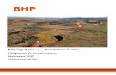Mining Area C Southern Flank - epa.wa.gov.au · represents 19,671.2 ha of additional clearing, of which 5,942 ha is within EMP Revision 6 Impact Assessment Area. An increase in the