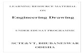 LEARNING RESOURCE MATERIAL ON - UIET Drawing.pdf · Types of Lines, Lettering & Dimensioning OBJECTIVE: Engineering drawing consists of organized combination of different types of