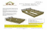 8’X12’ Raised Garden Bed Assembly Manual...Raised Garden Bed = 5 Hours. A B C E G D F Toll Free 1-888-658-1658 sales@outdoorlivingtoday.com Page 2 Panel Section Part A 8 - Side/Rear