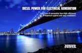 Diesel POWER FOR ELECTRICAL GENERATION · Volvo Penta is the Group’s supplier of engines and acts as an independent supplier to the gen set manufacturers. The Volvo brand is strong