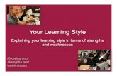 Your Learning Style...Learning styles are Characteristic cognitive, affective and psychological BEHAVIORS Indicators of how learners perceive, interact with, and respond to the environment