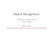 Object Recognition - Hacettepe Üniversitesipinar/courses/CMP719/...Find the chair in this image A popular method is that of template matching, by point to point correlation of a model