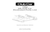 1992 DS Golf Car Illustrated Parts List€¦ · DS Golf Car Illustrated Parts List. P. O. Box 204658 Augusta, Georgia 30917-4658 USA Telephone 706-863-3000 Service Parts Fax 706-855-7413