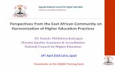 Perspectives from the East African Community on ...€¦ · Presentation Structure •Historical Perspective of Higher Education in East Africa •The Ugandan Scenario •Practices