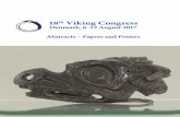 18th Viking Congress · 18TH VIKING CONGRESS, DENMARK 6–12 AUGUST 2017 2 ABSTRACTS – PAPERS AND POSTERS Sponsors Farumgaard-Fonden Dronning Margrethe II’s Arkæologiske Fond