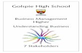 Higher Business Management Understanding Businessghsbusinessstudies.weebly.com/uploads/6/5/7/4/6574145/5_stakeho… · stakeholder conflict and resolution stakeholder interdependence
