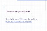 Process Improvement - Texas A&M Process Improvement-Wittman Consulting 2020. Classic Process Improvement