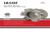 IASDF - MOLDINOap ap φD2 A φD1 φD φd1 φd2 E φD2 Fig. 1 Fig. 2 Max ap ROUGHING HRC 50 3mm (0.118”) 50 Inserts p. 51 D-0.15/-0.25 2020 MOLDINO Tool Engineering, Ltd. 51 IASDF