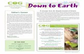 A message from the Organic Council of Ontario Editor’s Corner … · 2019-07-07 · Winter 2015 · Down to Earth · 1 Editor’s Corner I hope all of you organic enthusiasts are