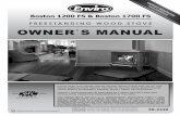 FRE E STANDING WOOD STOVE OWNER`S MANUAL...OWNER`S MANUAL Tested & Listed By Portland Oregon USA OMNI-Test Laboratories, Inc, C O-TL US Report # 268-S-05-2, 268-S-06c-2Report # 268-S-06b-2