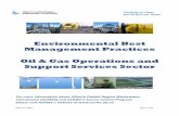 Environmental Best Management Practices Oil & Gas ... · Oil and gas upgrading, refining or distribution Oilfield services, Bulk liquid products transport, Waste recycling, Industrial