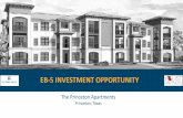 EB-5 INVESTMENT OPPORTUNITY · from 22 EB-5 Investors. •The Project is estimated to create a total of 326.6 new EB-5 eligible jobs based on the economic projections. These jobs