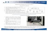 Field Replacement of an HMI - Eastern Instruments · Removing Your Old HMI 1. Turn off power to your Digital Electronics Unit 2. Open the Digital Electronics Enclosure so that you