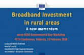 Broadband Investment in rural areas - atenekom.eu€¦ · rural broadband coverage to unlock the administrative and financial bottlenecks to broadband rollout. Action 3: A "Common