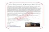 Test Equipment Solutions Datasheet · Narda gives safety Narda Safety Test Solutions is the world leader in the development and production of measuring instruments for electric, magnetic,