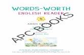 WORDS-WORTH...Literary Appreciation • Rhyming Words • Sound Words 3. Cleanliness is Godliness 1. True/False 2. Q Ans 3. Think answer Words used both as Nouns and Verbs • Abstract