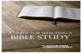 A Guide for Selecting a Bible Study… · 2 Table of Contents Purpose..... 3