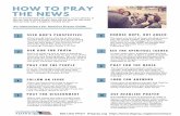 Pray the News - Intercessors for America · stories and how to pray about them, with an opportunity to comment and discuss the news with other intercessors. Headline Prayer is your