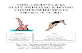 VHSL GROUP 5A & 6A STATE SWIMMING & DIVING ...s3.amazonaws.com/vnn-aws-sites/8401/files/2017/02/dae1ca...VHSL GROUP 5A & 6A STATE SWIMMING & DIVING CHAMPIONSHIP MEETS February 16-18,