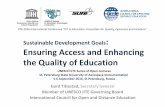 Access and Enhancing the of Educationiite.unesco.org/files/news/639292/openlectures_Gard...• Open and distance learning, is now going mainstream: online, blended, open, flexible