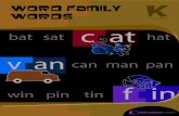 Word Family Words - WordPress.com · e blue die has phonograms/word family letters and the orange die has consonants. Ask your child to roll both dice. en ask him to sound out the