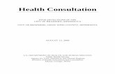 Health Consultation - Minnesota Department of Health · the Minnesota Department of Health (MDH) to limit human exposure to PFOS. ... The survey was designed to provide as broad a