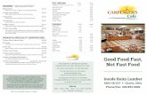 Carpenter's Cafe Trifold Brochure 180201...You can also fi nd us on the web at . Click on the Carpenter’s Café Link On Saturdays we feature an unlimited Breakfast Buff et from 7:30-11:15.
