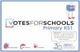 Primary KS1 · ©VotesForSchools2020 Primary KS1 Article 29: “Your education should … help you learn to live peacefully, protect the environment and respect other people."