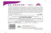 D-FENSE SC · Delta 4.75% SC is a suspension concentrate insecticide for use both indoors and outdoors for effective knockdown and ... Bakeries Bottling facilities Breweries Buses