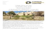 (+357) 26 220 661 info@cpccyprus.com Village House for ...€¦ · Paphos, Cyprus (+357) 26 220 661 info@cpccyprus.com Village House for Sale •€166,000 •Title deeds •Renovation