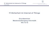 IT-Sicherheit im Internet of Things - HAW Hamburgubicomp/... · 2015-12-01 · IT-Sicherheit im Internet of Things Sascha Waltz Internet of Things - Geschichtliches • Vision von