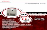 Toshiba G8000 series uninterruptible power systems...Topology True nline, ouble Conersion, GBT PWM, with Unity Power Factor utput nput Voltage AC nput, 480 V, Three-Phase, Three-Wire