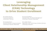 Leveraging Client Relationship Management (CRM) Technology ... · Client Relationship Management (CRM)Technology to Drive Student Enrollment Ms. Rachel Honora. ... • Chat Sessions